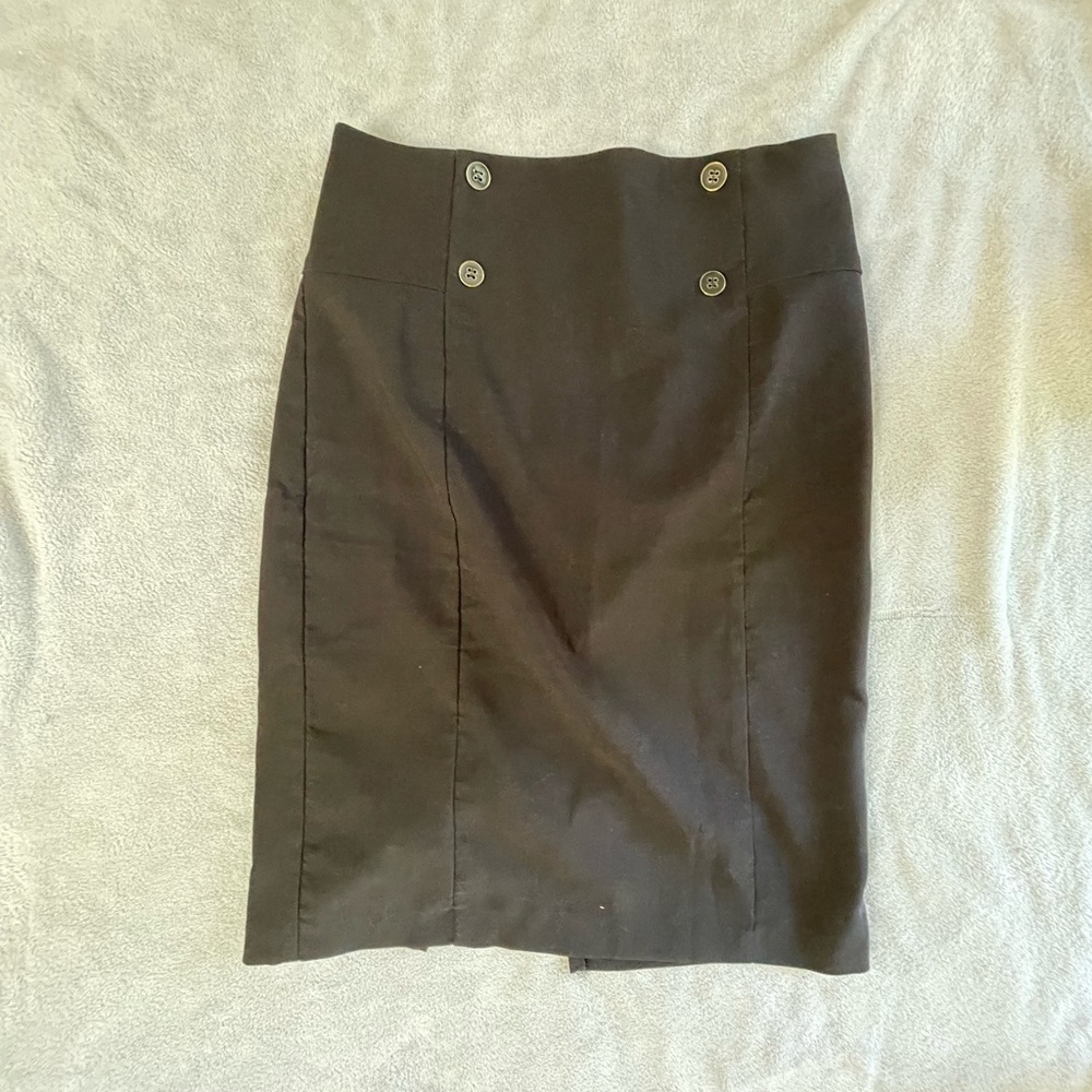 Knee length Black skirt